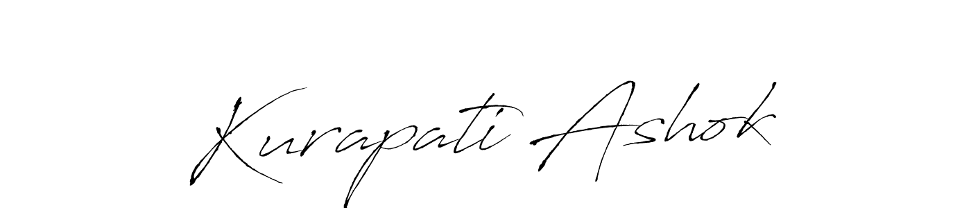 Create a beautiful signature design for name Kurapati Ashok. With this signature (Antro_Vectra) fonts, you can make a handwritten signature for free. Kurapati Ashok signature style 6 images and pictures png