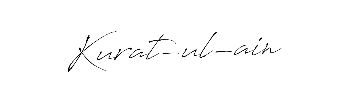 Create a beautiful signature design for name Kurat-ul-ain. With this signature (Antro_Vectra) fonts, you can make a handwritten signature for free. Kurat-ul-ain signature style 6 images and pictures png
