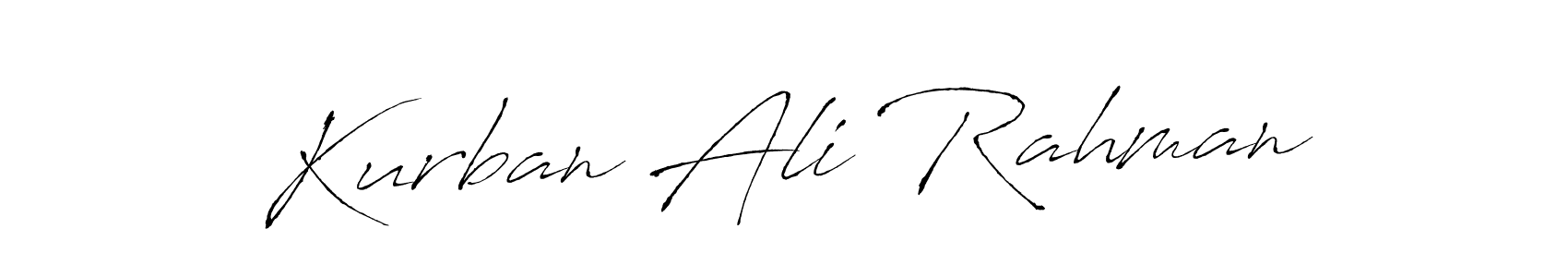Make a beautiful signature design for name Kurban Ali Rahman. With this signature (Antro_Vectra) style, you can create a handwritten signature for free. Kurban Ali Rahman signature style 6 images and pictures png