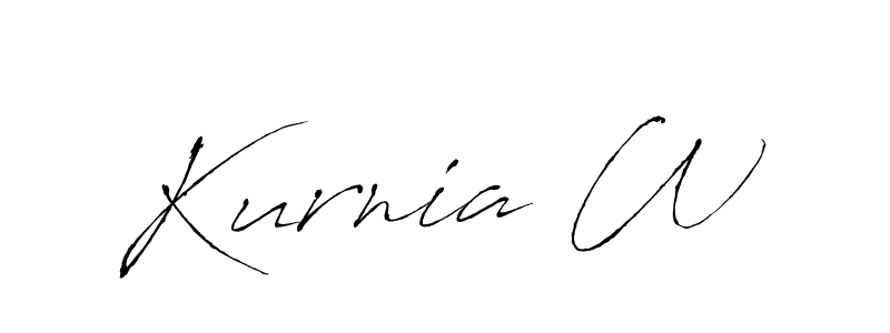 Make a beautiful signature design for name Kurnia W. With this signature (Antro_Vectra) style, you can create a handwritten signature for free. Kurnia W signature style 6 images and pictures png