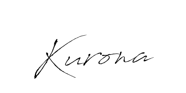 How to make Kurona signature? Antro_Vectra is a professional autograph style. Create handwritten signature for Kurona name. Kurona signature style 6 images and pictures png