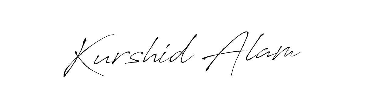 It looks lik you need a new signature style for name Kurshid Alam. Design unique handwritten (Antro_Vectra) signature with our free signature maker in just a few clicks. Kurshid Alam signature style 6 images and pictures png