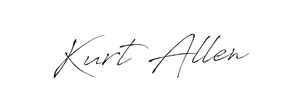 Make a beautiful signature design for name Kurt Allen. With this signature (Antro_Vectra) style, you can create a handwritten signature for free. Kurt Allen signature style 6 images and pictures png