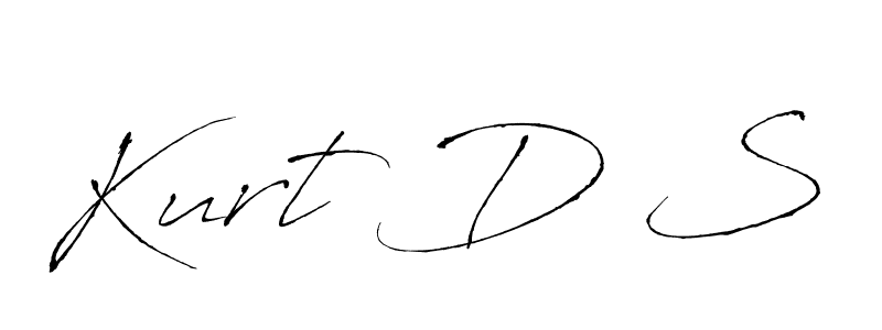 Kurt D S stylish signature style. Best Handwritten Sign (Antro_Vectra) for my name. Handwritten Signature Collection Ideas for my name Kurt D S. Kurt D S signature style 6 images and pictures png