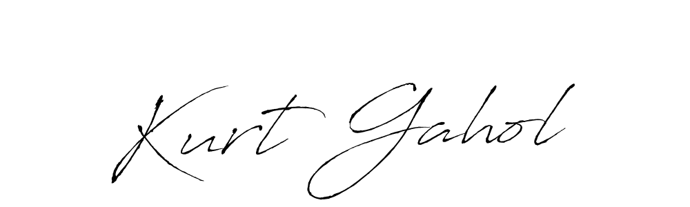 Kurt Gahol stylish signature style. Best Handwritten Sign (Antro_Vectra) for my name. Handwritten Signature Collection Ideas for my name Kurt Gahol. Kurt Gahol signature style 6 images and pictures png