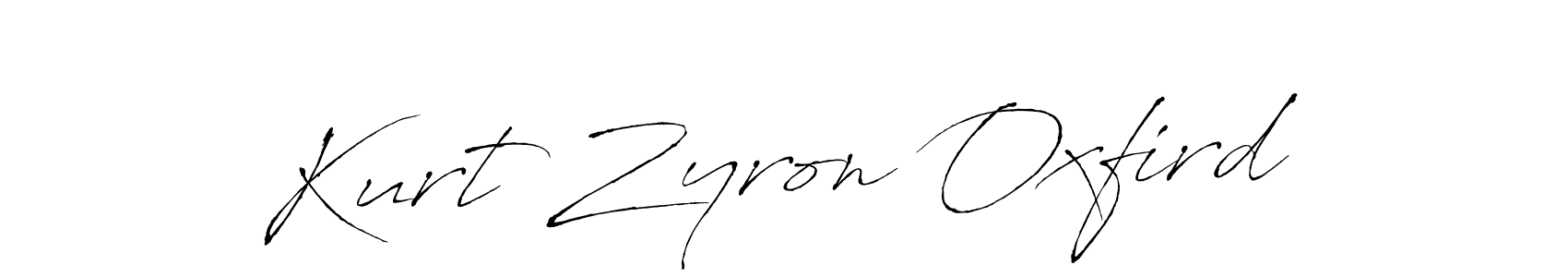 Make a beautiful signature design for name Kurt Zyron Oxfird. With this signature (Antro_Vectra) style, you can create a handwritten signature for free. Kurt Zyron Oxfird signature style 6 images and pictures png