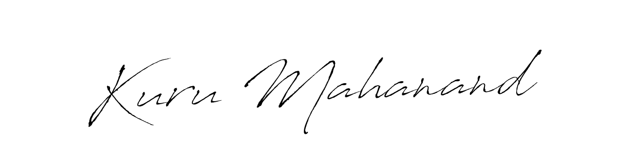 Also You can easily find your signature by using the search form. We will create Kuru Mahanand name handwritten signature images for you free of cost using Antro_Vectra sign style. Kuru Mahanand signature style 6 images and pictures png