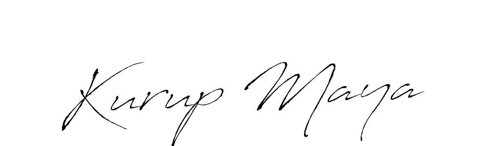 How to make Kurup Maya name signature. Use Antro_Vectra style for creating short signs online. This is the latest handwritten sign. Kurup Maya signature style 6 images and pictures png