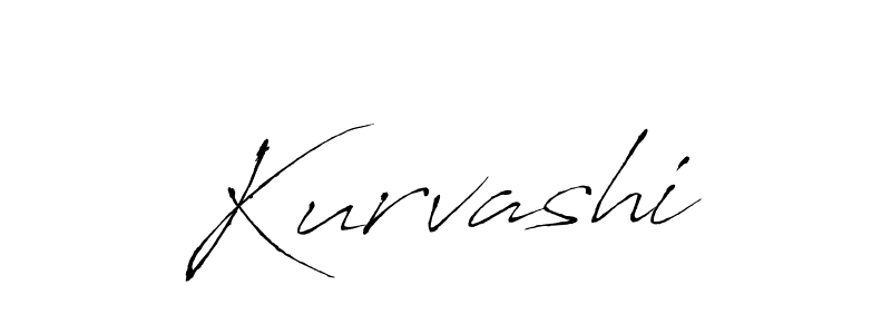 How to make Kurvashi signature? Antro_Vectra is a professional autograph style. Create handwritten signature for Kurvashi name. Kurvashi signature style 6 images and pictures png