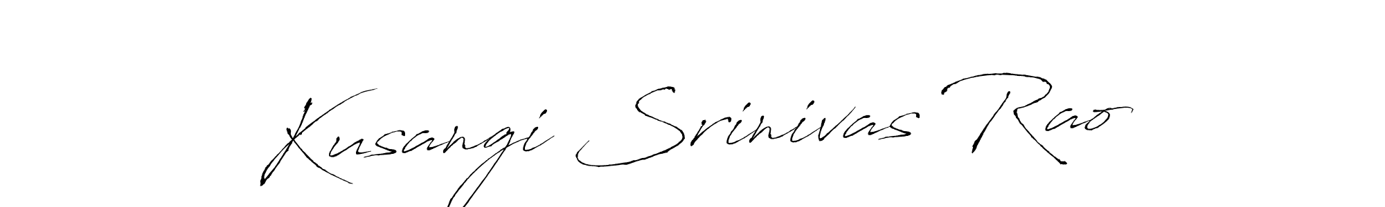 You should practise on your own different ways (Antro_Vectra) to write your name (Kusangi Srinivas Rao) in signature. don't let someone else do it for you. Kusangi Srinivas Rao signature style 6 images and pictures png