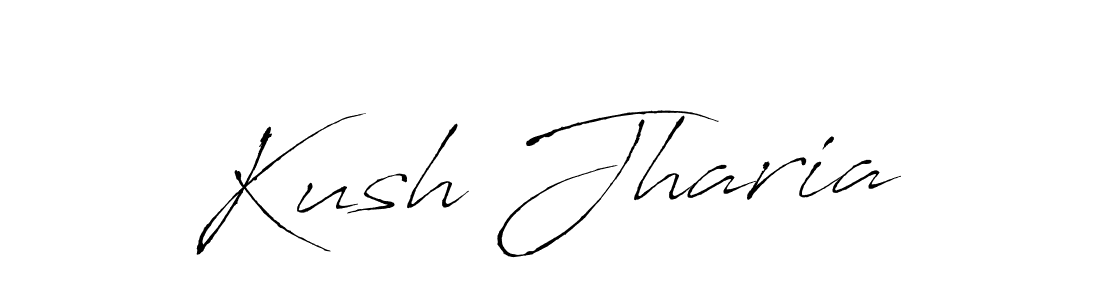 Design your own signature with our free online signature maker. With this signature software, you can create a handwritten (Antro_Vectra) signature for name Kush Jharia. Kush Jharia signature style 6 images and pictures png