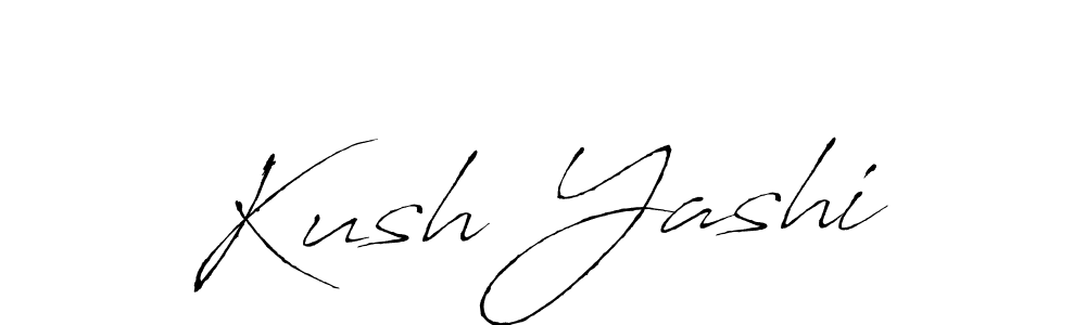 Also we have Kush Yashi name is the best signature style. Create professional handwritten signature collection using Antro_Vectra autograph style. Kush Yashi signature style 6 images and pictures png