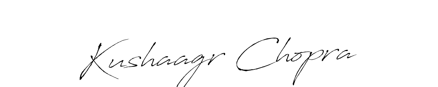 Create a beautiful signature design for name Kushaagr Chopra. With this signature (Antro_Vectra) fonts, you can make a handwritten signature for free. Kushaagr Chopra signature style 6 images and pictures png