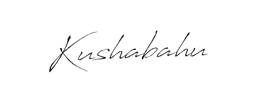 Kushabahu stylish signature style. Best Handwritten Sign (Antro_Vectra) for my name. Handwritten Signature Collection Ideas for my name Kushabahu. Kushabahu signature style 6 images and pictures png