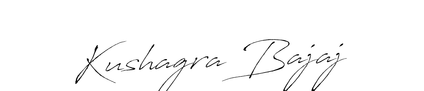 Create a beautiful signature design for name Kushagra Bajaj. With this signature (Antro_Vectra) fonts, you can make a handwritten signature for free. Kushagra Bajaj signature style 6 images and pictures png