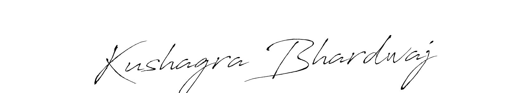 Antro_Vectra is a professional signature style that is perfect for those who want to add a touch of class to their signature. It is also a great choice for those who want to make their signature more unique. Get Kushagra Bhardwaj name to fancy signature for free. Kushagra Bhardwaj signature style 6 images and pictures png