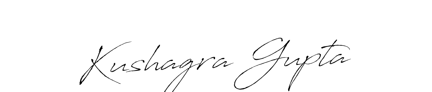 How to make Kushagra Gupta signature? Antro_Vectra is a professional autograph style. Create handwritten signature for Kushagra Gupta name. Kushagra Gupta signature style 6 images and pictures png