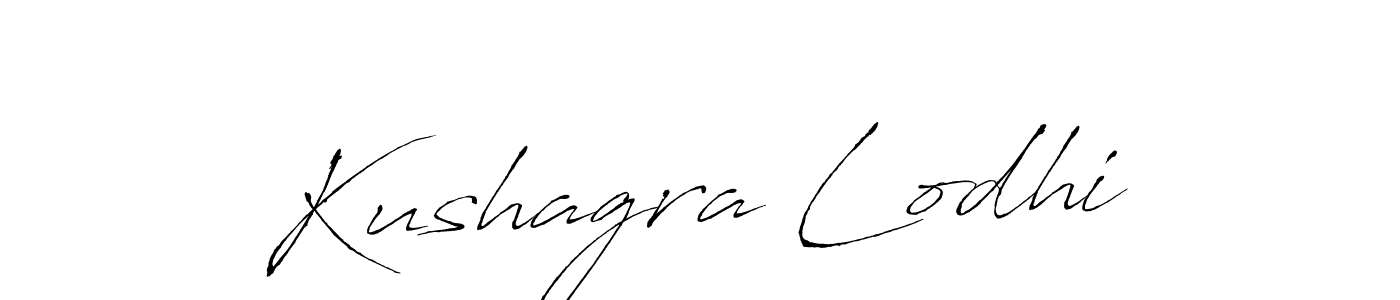 Make a beautiful signature design for name Kushagra Lodhi. With this signature (Antro_Vectra) style, you can create a handwritten signature for free. Kushagra Lodhi signature style 6 images and pictures png