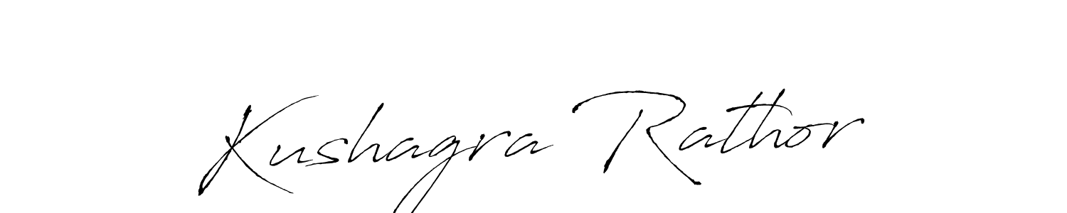 Make a beautiful signature design for name Kushagra Rathor. With this signature (Antro_Vectra) style, you can create a handwritten signature for free. Kushagra Rathor signature style 6 images and pictures png