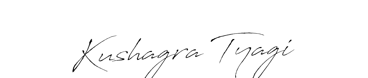 The best way (Antro_Vectra) to make a short signature is to pick only two or three words in your name. The name Kushagra Tyagi include a total of six letters. For converting this name. Kushagra Tyagi signature style 6 images and pictures png