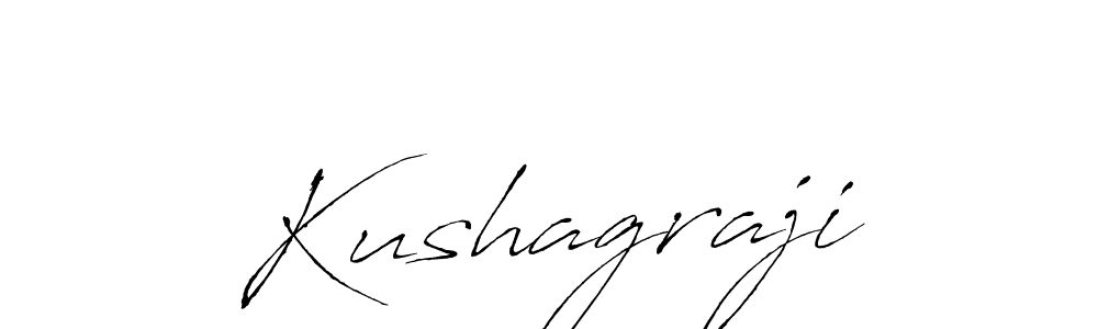 Make a beautiful signature design for name Kushagraji. With this signature (Antro_Vectra) style, you can create a handwritten signature for free. Kushagraji signature style 6 images and pictures png