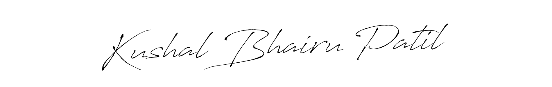 This is the best signature style for the Kushal Bhairu Patil name. Also you like these signature font (Antro_Vectra). Mix name signature. Kushal Bhairu Patil signature style 6 images and pictures png