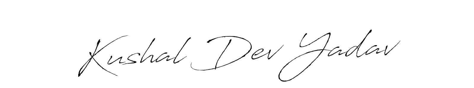 Antro_Vectra is a professional signature style that is perfect for those who want to add a touch of class to their signature. It is also a great choice for those who want to make their signature more unique. Get Kushal Dev Yadav name to fancy signature for free. Kushal Dev Yadav signature style 6 images and pictures png