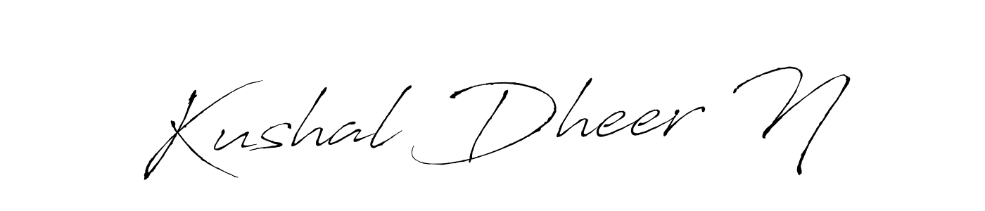 Design your own signature with our free online signature maker. With this signature software, you can create a handwritten (Antro_Vectra) signature for name Kushal Dheer N. Kushal Dheer N signature style 6 images and pictures png