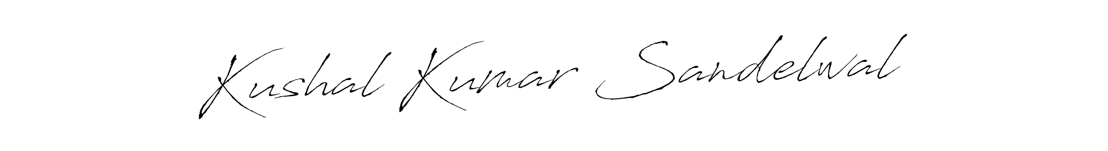 Make a beautiful signature design for name Kushal Kumar Sandelwal. With this signature (Antro_Vectra) style, you can create a handwritten signature for free. Kushal Kumar Sandelwal signature style 6 images and pictures png