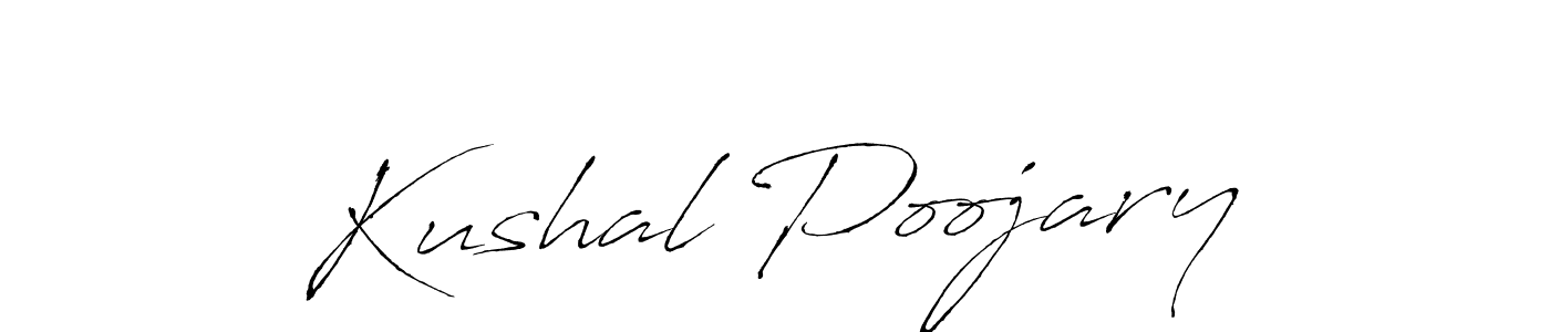 Design your own signature with our free online signature maker. With this signature software, you can create a handwritten (Antro_Vectra) signature for name Kushal Poojary. Kushal Poojary signature style 6 images and pictures png