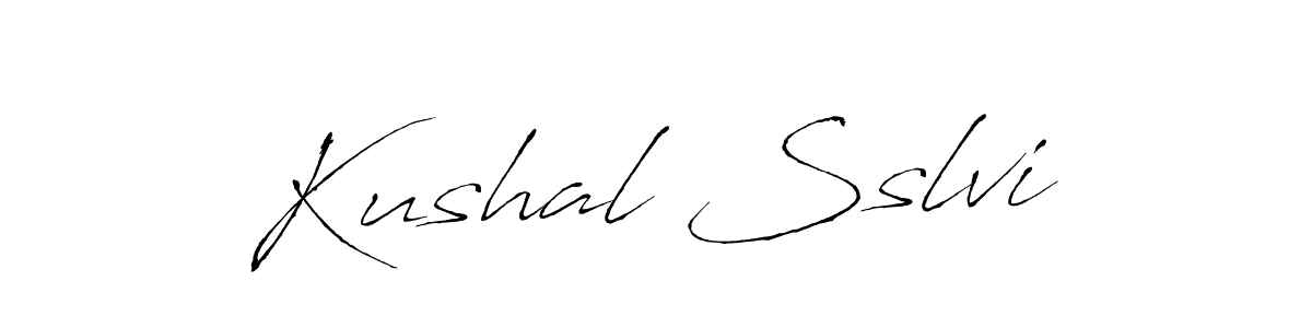 How to make Kushal Sslvi signature? Antro_Vectra is a professional autograph style. Create handwritten signature for Kushal Sslvi name. Kushal Sslvi signature style 6 images and pictures png