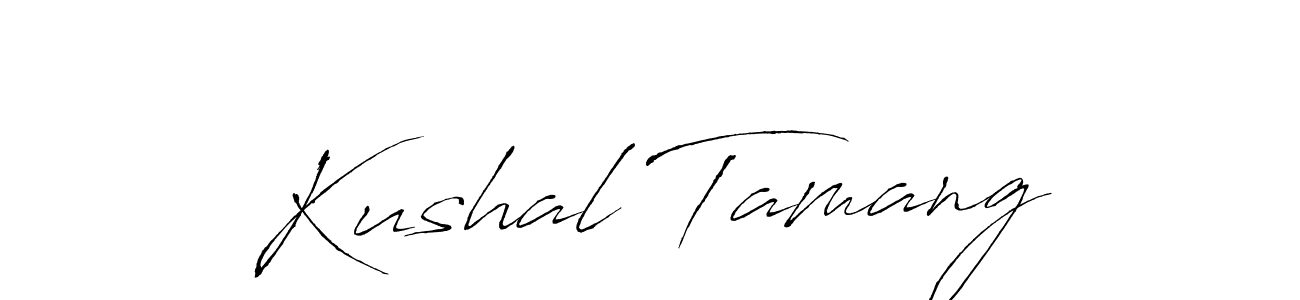 Similarly Antro_Vectra is the best handwritten signature design. Signature creator online .You can use it as an online autograph creator for name Kushal Tamang. Kushal Tamang signature style 6 images and pictures png