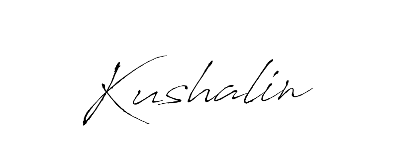 Also we have Kushalin name is the best signature style. Create professional handwritten signature collection using Antro_Vectra autograph style. Kushalin signature style 6 images and pictures png