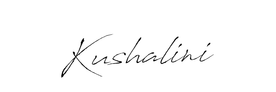 Kushalini stylish signature style. Best Handwritten Sign (Antro_Vectra) for my name. Handwritten Signature Collection Ideas for my name Kushalini. Kushalini signature style 6 images and pictures png