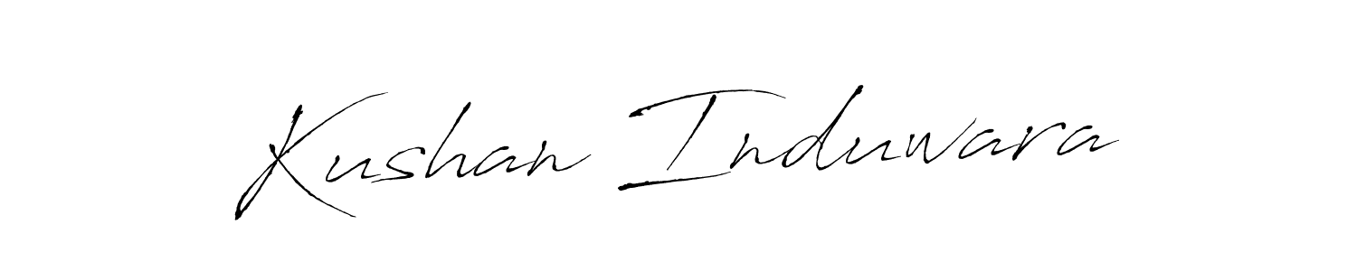 Kushan Induwara stylish signature style. Best Handwritten Sign (Antro_Vectra) for my name. Handwritten Signature Collection Ideas for my name Kushan Induwara. Kushan Induwara signature style 6 images and pictures png