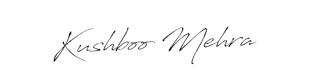 Antro_Vectra is a professional signature style that is perfect for those who want to add a touch of class to their signature. It is also a great choice for those who want to make their signature more unique. Get Kushboo Mehra name to fancy signature for free. Kushboo Mehra signature style 6 images and pictures png