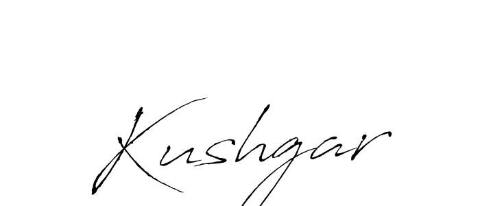 You should practise on your own different ways (Antro_Vectra) to write your name (Kushgar) in signature. don't let someone else do it for you. Kushgar signature style 6 images and pictures png