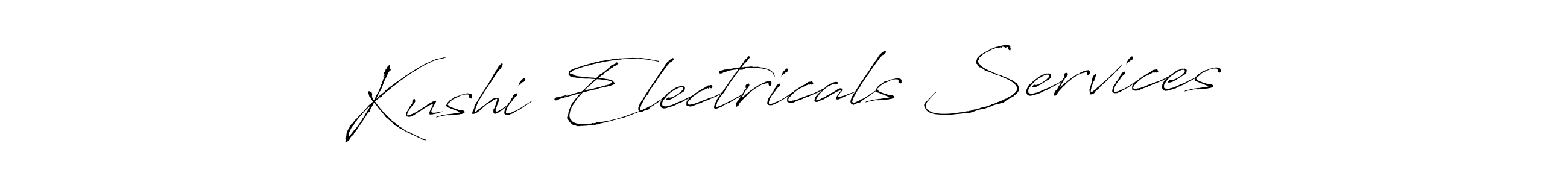 The best way (Antro_Vectra) to make a short signature is to pick only two or three words in your name. The name Kushi Electricals Services include a total of six letters. For converting this name. Kushi Electricals Services signature style 6 images and pictures png