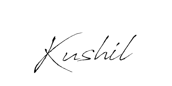 if you are searching for the best signature style for your name Kushil. so please give up your signature search. here we have designed multiple signature styles  using Antro_Vectra. Kushil signature style 6 images and pictures png