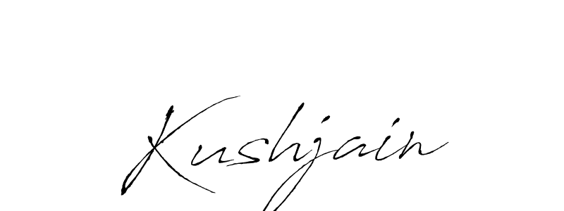 Design your own signature with our free online signature maker. With this signature software, you can create a handwritten (Antro_Vectra) signature for name Kushjain. Kushjain signature style 6 images and pictures png