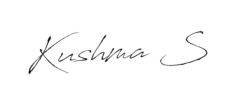 Also You can easily find your signature by using the search form. We will create Kushma S name handwritten signature images for you free of cost using Antro_Vectra sign style. Kushma S signature style 6 images and pictures png