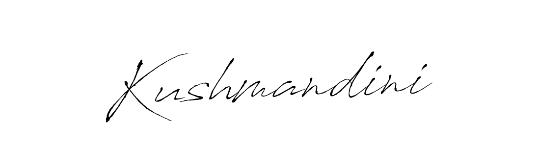 Create a beautiful signature design for name Kushmandini. With this signature (Antro_Vectra) fonts, you can make a handwritten signature for free. Kushmandini signature style 6 images and pictures png