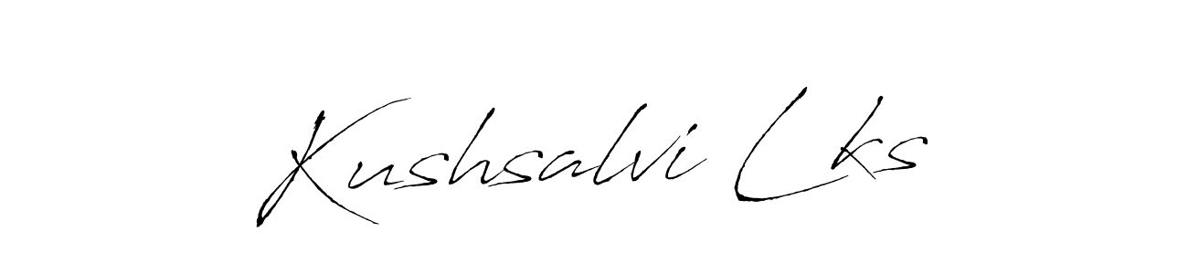 You can use this online signature creator to create a handwritten signature for the name Kushsalvi Lks. This is the best online autograph maker. Kushsalvi Lks signature style 6 images and pictures png