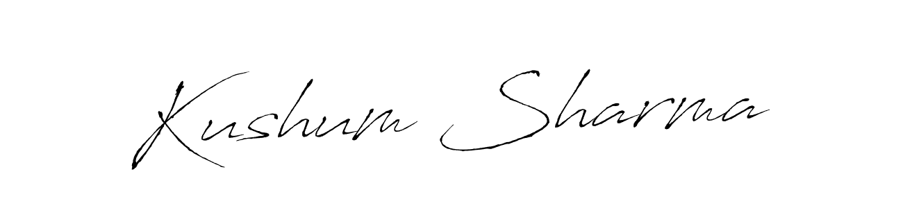 Use a signature maker to create a handwritten signature online. With this signature software, you can design (Antro_Vectra) your own signature for name Kushum Sharma. Kushum Sharma signature style 6 images and pictures png