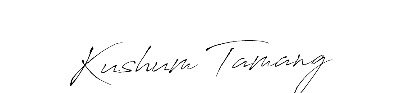 How to Draw Kushum Tamang signature style? Antro_Vectra is a latest design signature styles for name Kushum Tamang. Kushum Tamang signature style 6 images and pictures png