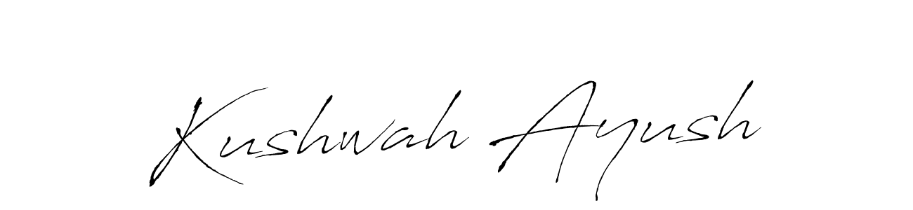 How to make Kushwah Ayush signature? Antro_Vectra is a professional autograph style. Create handwritten signature for Kushwah Ayush name. Kushwah Ayush signature style 6 images and pictures png