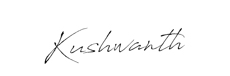 How to make Kushwanth signature? Antro_Vectra is a professional autograph style. Create handwritten signature for Kushwanth name. Kushwanth signature style 6 images and pictures png