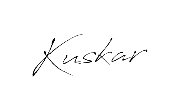 Use a signature maker to create a handwritten signature online. With this signature software, you can design (Antro_Vectra) your own signature for name Kuskar. Kuskar signature style 6 images and pictures png