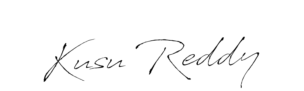 How to make Kusu Reddy name signature. Use Antro_Vectra style for creating short signs online. This is the latest handwritten sign. Kusu Reddy signature style 6 images and pictures png