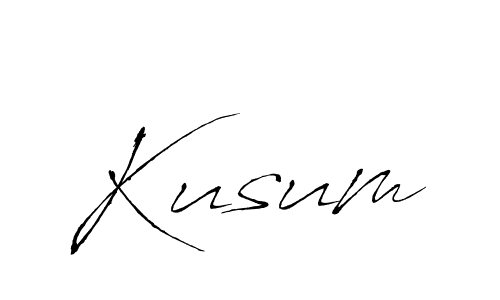 How to make Kusum signature? Antro_Vectra is a professional autograph style. Create handwritten signature for Kusum name. Kusum signature style 6 images and pictures png